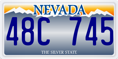 NV license plate 48C745