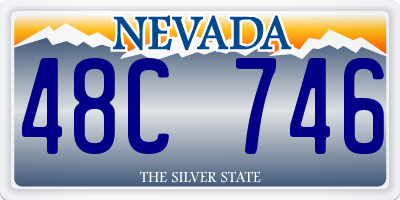 NV license plate 48C746