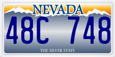 NV license plate 48C748