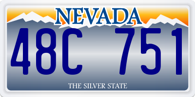 NV license plate 48C751