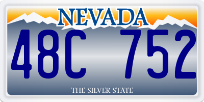 NV license plate 48C752
