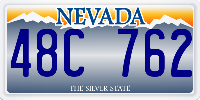 NV license plate 48C762