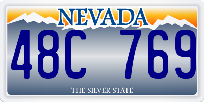 NV license plate 48C769