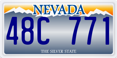 NV license plate 48C771