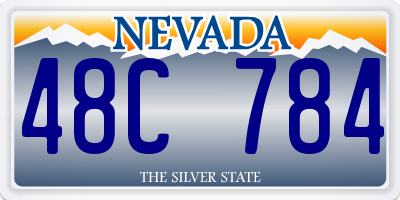 NV license plate 48C784