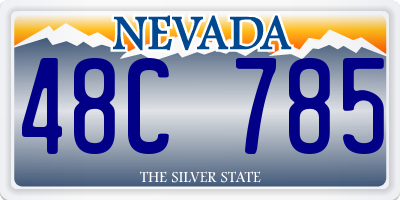 NV license plate 48C785