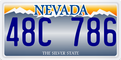 NV license plate 48C786