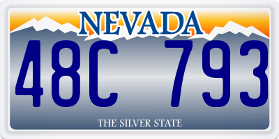 NV license plate 48C793