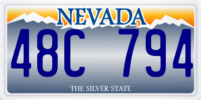 NV license plate 48C794