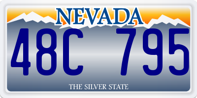 NV license plate 48C795