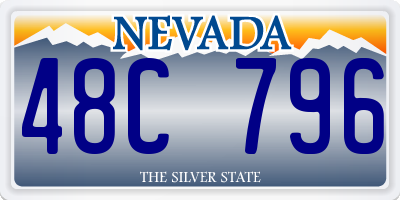 NV license plate 48C796