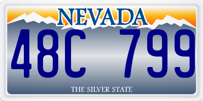NV license plate 48C799