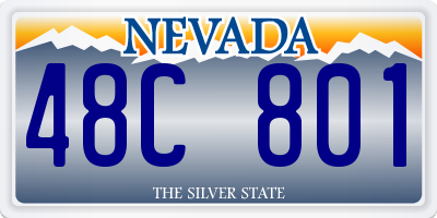 NV license plate 48C801