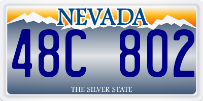 NV license plate 48C802