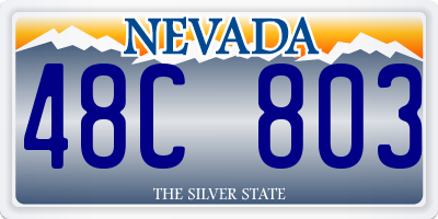 NV license plate 48C803