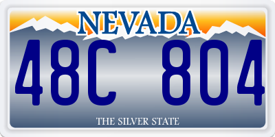 NV license plate 48C804