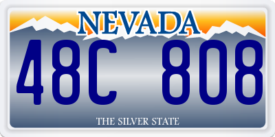 NV license plate 48C808