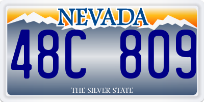 NV license plate 48C809