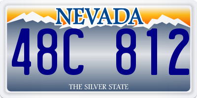 NV license plate 48C812