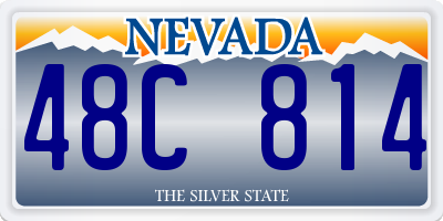 NV license plate 48C814