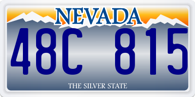 NV license plate 48C815