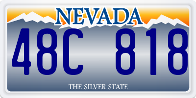 NV license plate 48C818