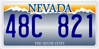 NV license plate 48C821