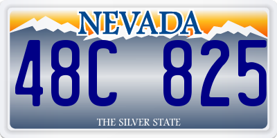 NV license plate 48C825