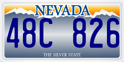 NV license plate 48C826