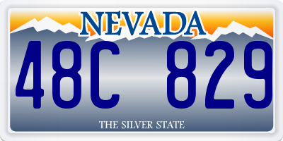 NV license plate 48C829