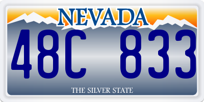 NV license plate 48C833