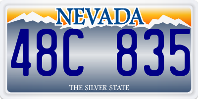 NV license plate 48C835