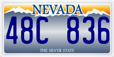 NV license plate 48C836