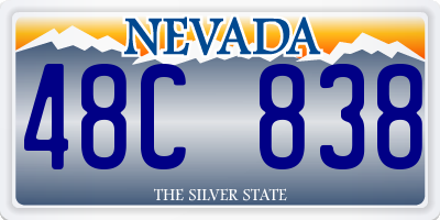 NV license plate 48C838