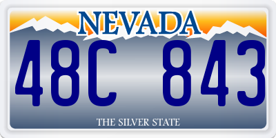 NV license plate 48C843