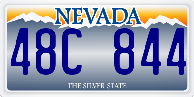 NV license plate 48C844