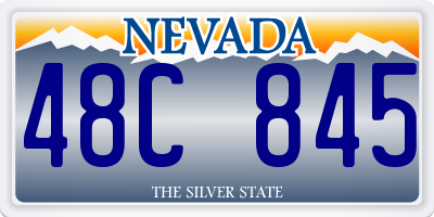 NV license plate 48C845