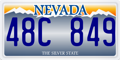 NV license plate 48C849