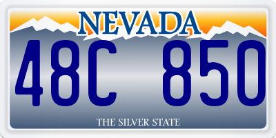 NV license plate 48C850