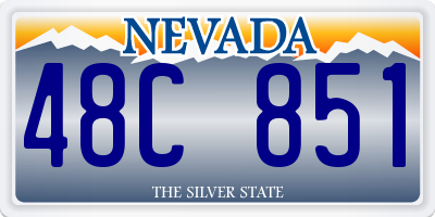 NV license plate 48C851