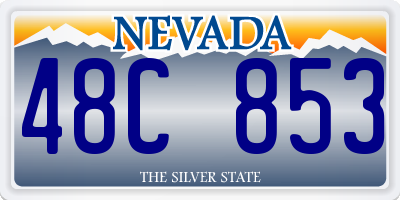 NV license plate 48C853