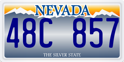 NV license plate 48C857