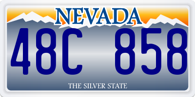 NV license plate 48C858