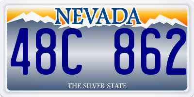 NV license plate 48C862