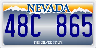 NV license plate 48C865