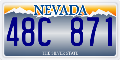 NV license plate 48C871