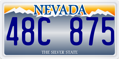 NV license plate 48C875