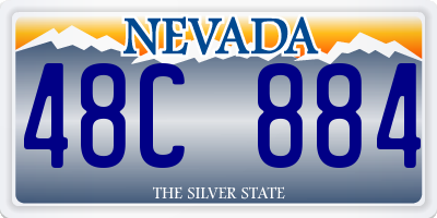 NV license plate 48C884