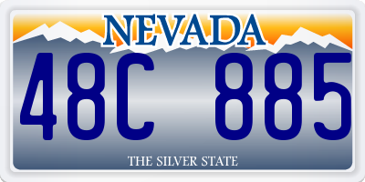 NV license plate 48C885