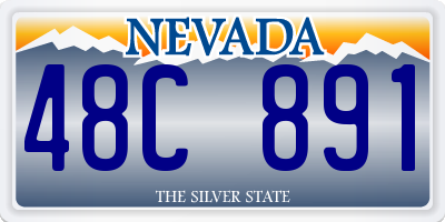 NV license plate 48C891